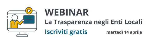 Webinar La Trasparenza negli Enti Locali Webinar La Trasparenza negli Enti Locali