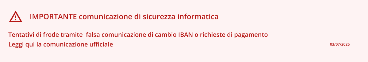 Importante comunicazione sicurezza
